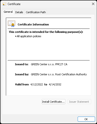 Manuální instalace POS 08